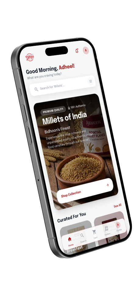 Bidhoon Mobile E-commerce App